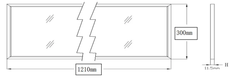1_4 Thin LED Panel Lights_dimension