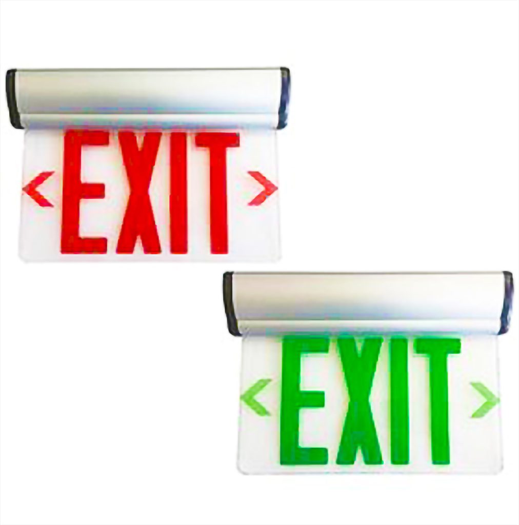 exit signs with lights